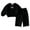 Black, variant on CHEEREAM 3M-4Y Toddler Baby Girl Sweatsuit Sets Kids Long Sleeve Sweatshirt and Sweatpant Homewear Children's Fall Cute 2 Piece Outfit Set