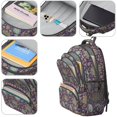 thumbnail image 4 of Paisley and Floral Purple Pattern Cute School Backpack Bag with Padded Back and Adjustable Shoulder Straps 16.9 X 12.6 X 5.9 Inches, 4 of 5