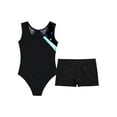 thumbnail image 4 of Sinleey Gymnastics Leotards for Girls Sleeveless One-piece Ballet Dancing Athletic Leotards with Cyan 6, 4 of 7