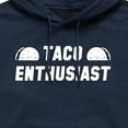 thumbnail image 2 of Instant Message - Taco Enthusiast - Men's Pullover Hooded Fleece Sweatshirt, 2 of 5