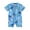 Blue, variant on Suealasg Toddler Boys Romper Swimsuit 6M 1T 2T 3T Short Sleeve Cute Print One Piece Swimwear Baby Boys Sun Protection Rash Guard Bathing Suit