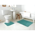 thumbnail image 4 of Honeii Aquamarine Glitter Pattern Bathroom Anti-Skid Pad Bathroom Mat Vintage Seamless Pattern Not-Slip Toilet Rug Set, 4 of 6