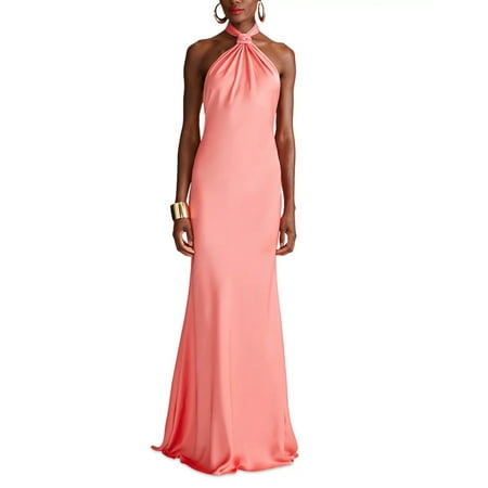Halston womens Emie Gown, 2, Pink