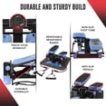 thumbnail image 6 of Nordic Lifting Mini Stepper & Stair Climber Machine - w/Resistance Bands Set & Non-Slip Foot Pads - Durable Construction with 330 LBS Weight Capacity - LCD Monitor - Sky Blue, 6 of 7