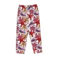 thumbnail image 4 of Goofa Coral Reef Printed Soft Pajama Pants for Women, Wide Leg Comfy Casual Lounge Yoga Pants-XX-Large, 4 of 9