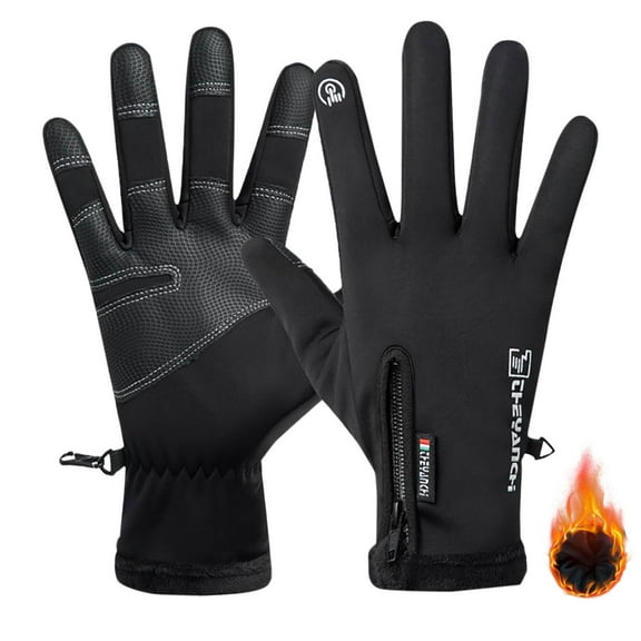 Winter Gloves Heated And Warm Gloves All Finger Adjustable Temperature Heating Gloves Removable And Washable Running Driving Ski Cycling Safety Work Gloves