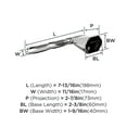 thumbnail image 6 of Amerock St. Vincent Chrome Single Post Toilet Paper Holder, 6 of 8