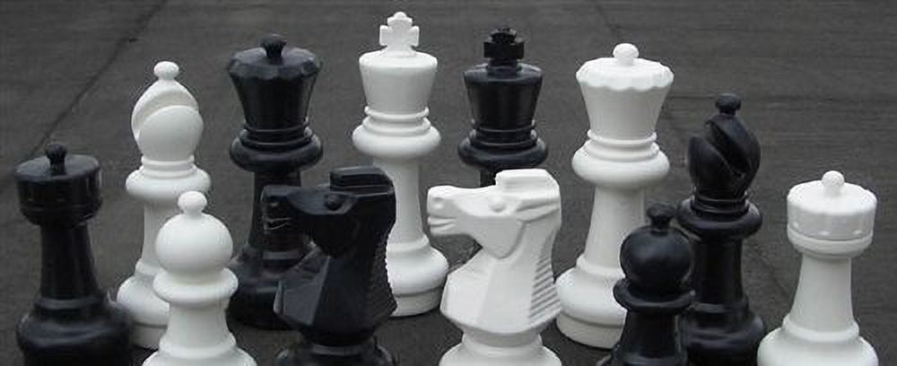 MegaChess Outdoor Chess Set Giant with Nylon Giant Chess Mat, 12-Inch King