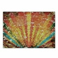 thumbnail image 1 of Diamond Cutting Board, Pop Art Diamond Sun Rays Beams Shady Stripes Nature Rainbow Design Groovy Graphic, Decorative Tempered Glass Cutting and Serving Board, Small Size, Orange Red, by Ambesonne, 1 of 1