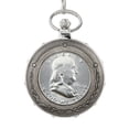 thumbnail image 2 of American Coin Treasures Silver Franklin Half Dollar Men's Pocket Watch, 2 of 5