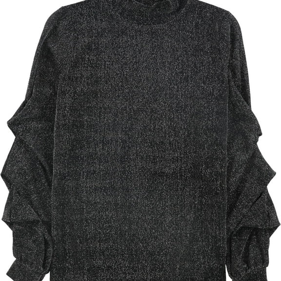 Alfani Womens Metallic Pullover Blouse, Metallic, Small
