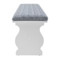 thumbnail image 2 of Riverbay Patio Wood White Breakfast Corner Nook Table Booth Bench Dining Set, 2 of 17