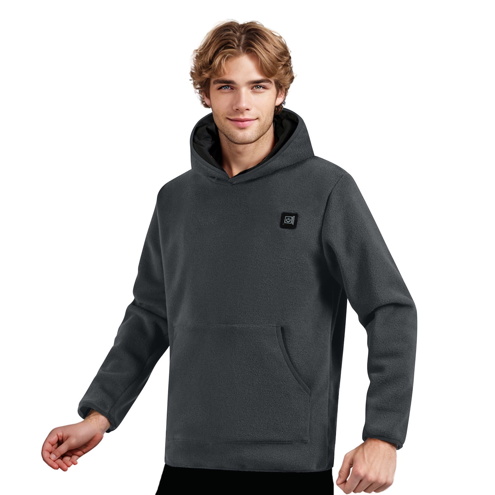 Turilly Unisex 6 Heated Hoodie Usb Rechargeable Thermal Sweatshirt Washable Hooded Sweatshirt For Men And Women