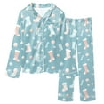 thumbnail image 5 of Gubotare Christmas Gifts for Boys Boys Prints Pajamas 2 Pieces Long Sleeve Jammies Set Toddler Pjs Sleepwear Size 11-12 (Mint Green,11-12 Years), 5 of 9