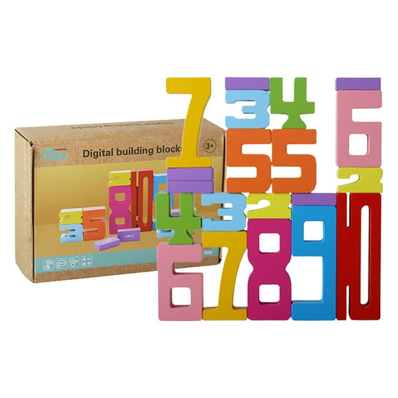 Wooden Brain Number Puzzle Children's Early Education Math Thinking Puzzle Wooden Puzzle Building Block Toys Activities for Kids Ages 3-5 Adult Sensory Products Toddler for Girls Age 3-4 Games for