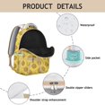 thumbnail image 4 of "Beautiful Sunflower Printed Backpack with Floral Accents - Sturdy School Backpack for Teen Girls & Women, Water-Resistant Material, Organizational Pockets, Perfect for Books & Laptop Carry", 4 of 6