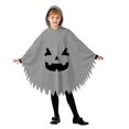 thumbnail image 6 of Arlun Boys Girls Halloween Hooded Capes Cute Ghost Face Printed Capes Kids Dress up Cosplay Party Pumpkin Capelet 2026 Spooky Season Stage Performances Clothes A-Grey L, 6 of 8
