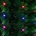 thumbnail image 4 of Nearly Natural 6ft. Slim Pre-Lit Fiber Optic Artificial Christmas Tree, Green, 4 of 13