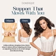 thumbnail image 5 of Dominique Alana Low Back Strapless Longline Bra 13” Drop Convertible Straps - Lingerie for women, 5 of 6