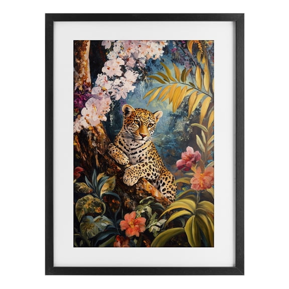 Stupell Industries Bohemian On The Wild Side Botanicals Black Framed Print Under Glass, 14 x 20, by Petals Prints Design