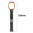 thumbnail image 4 of Stainless Steel Link Bracelet Watch Band with Case Compatible with Apple Watch band Ultra 2 1 49mm, Rugged Strap with Metal Protective Bumper Cover for iWatch Series Ultra 2 1 49mm Bands Men, 4 of 15