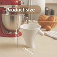 thumbnail image 3 of Easy-Pour Flour Funnel Attachment for Stand Mixers, Anti-Splash No-Mess Baking Accessory, Compatible with Tilt-Head 4.5 to 5 Quart Models, Dishwasher Safe White Kitchen Tool, 3 of 7