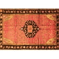 thumbnail image 1 of Ahgly Company Indoor Rectangle Medallion Orange Traditional Area Rugs, 5' x 7', 1 of 1