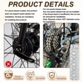 thumbnail image 3 of Uxcell 2 Pack Aluminum Alloy Bike Pegs Anti-Skid Fit 3/8 inch Axles with Stripe White, 3 of 7