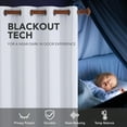 thumbnail image 4 of Deconovo Blackout Curtains, Thermal Insulated, Room Darkening Drapes for Bedroom, Living Room, Hotel, 55Wx84L inch, Star White, 2 Panels, 4 of 7