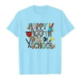 thumbnail image 4 of FhsagQ T-Shirt Décontracté Imprimé Mode Manches Courtes Col Rond Ample pour Filles, Printemps, 2T, Bleu Clair, 8-9 Ans, 4 of 4