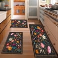 thumbnail image 2 of Kitchen Rugs Sets of 3 Non Slip Washable Kitchen Mats for Floor, Waterproof Kitchen Runner Rug, Floor Mat Carpet for Entryway, Laundry, Sink, Hallway, Bathroom, 2 of 12