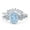 Aquamarine, variant on Co. Vintage Styl Oval Piece Women Ring Lab Created CZ 925 Sterling Silver