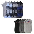 thumbnail image 5 of 3 Pairs Ankle Quarter Crew Socks Mens Women Sport Low Cut Stretchy Size 10 -13, 5 of 6