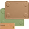 thumbnail image 1 of Manteles individuales KeaBabies 2 pack de silicona antideslizantes 30x23 cm, 1 of 9
