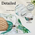 thumbnail image 3 of Happy Birthday Pillow Covers 24"x36", Green Dress Crown Carriage Flowers Butterfly Soft Brushed Microfiber Breathable Throw Pillow Covers, Pillowcase with Zipper for Couch Sofa Bedroom Living Room, 3 of 9