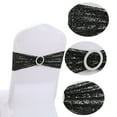 thumbnail image 3 of Pack Of 10 Chair Sashes Sequin Decorative Sequins Decor For Romantic Wedding Party Home Chair Cover Decorations -Style 4, 3 of 5