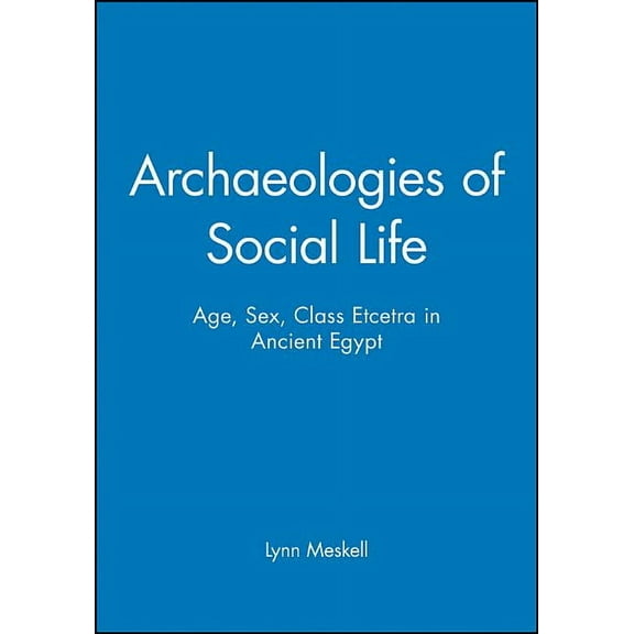 Social Archaeology: Archaeologies of Social Life: Age, Sex, Class Etcetra in Ancient Egypt (Paperback)