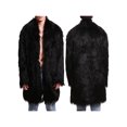 thumbnail image 5 of Musuos Men’s Winter Coat, Long Sleeve Open Front Furry Faux Fur Long Coat Outwear, S-4XL, 5 of 6