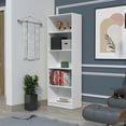 thumbnail image 6 of DUOSONG White 5-Shelf Bookcase - Furniture Primary Living Space Display, Shelving & Etageres, 6 of 8