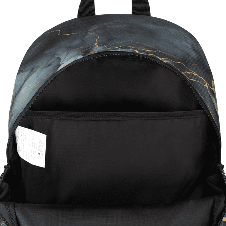 Herdesigns Black Marble Laptop Backpack for Women Men, 18.3  display picture 1