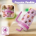 thumbnail image 4 of Magma Life Termo Acero Inoxidable para Niños Mini Flip 532 ml (18 oz), Doble Pared, Tapa Antiderrames con Popote, Mantiene Frío y Caliente, 4 of 7