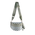 thumbnail image 1 of Bandolera FEIBOON Spacious a cuadros de nylon para mujer, 1 of 6
