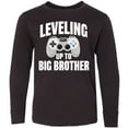 thumbnail image 3 of Inktastic Leveling Up to Big Brother Long Sleeve Youth T-Shirt, 3 of 5