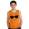 thumbnail image 4 of ITSAME Tank Tops for Kids Boys, Crewneck Funny Face Print Loose Fit Summer Casual Stylish Active Shirt Orange 3T, 4 of 6