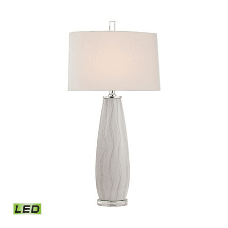 95 Wireless Crystal - Table Lamps 1 Light With Washington White Ceramic Crystal Metal Medium Base 35 inch 9.5 Watts