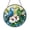 Acrylic 3.5 Inch, variant on Blue and Yellow Budgie Metal Wall Decor, Faux Stained Glass Garden Plaque Gift