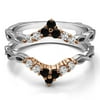 Infinity Chevron Ring Guard Enhancer in Sterling Silver (0.45ctw)