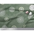 thumbnail image 2 of Soimoi Moss Georgette Fabric Mandala Ethnic Decor Fabric Printed Yard 42 Inch Wide, 2 of 3