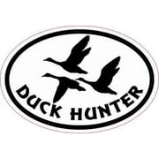 3in x 2in Oval Duck Hunter Sticker