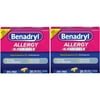 2 Pack BENADRYL ALLERGY LIQUI-GELS DYE-FREE 25MG 24 LIQUI GELS